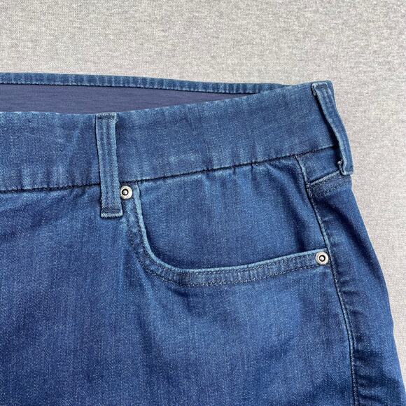 NYDJ Jeans 3X (24W/26W) Relaxed Kick Flare High Rise Ankle LiftTuck Blue Genesis - Picture 14 of 16